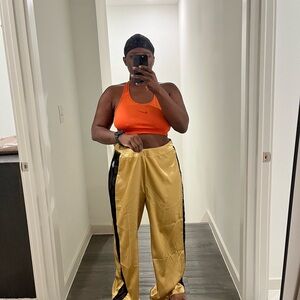 SHEIN Gold and Black Track Pants